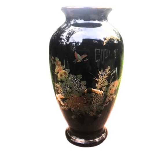 Beautiful Large Japanese Style Vintage Vase 11" - Picture 1 of 5